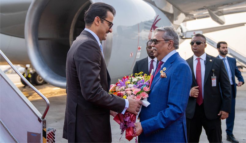 HH the Amir Arrives in Bangladesh
